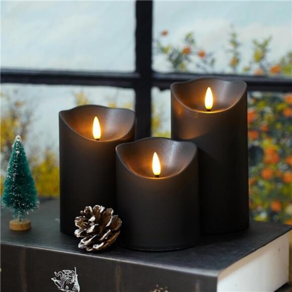 Flameless Candles with Remote, Battery Operated Flickering Flameless Candles - Picture 4 of 7